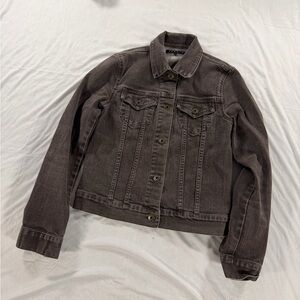 Theory Denim Jean Jacket Brown / Grey Size S